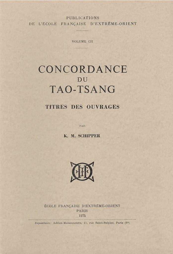 Concordance du Tao-Tsang