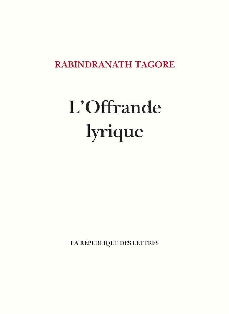L'Offrande lyrique
