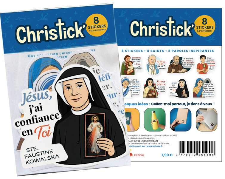 8 Stickers de Saints avec citations