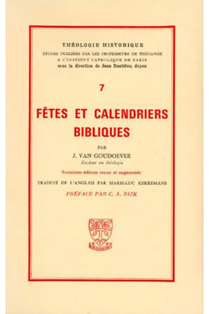 TH N7 - FETES ET CALENDRIERS BIBLIQUES