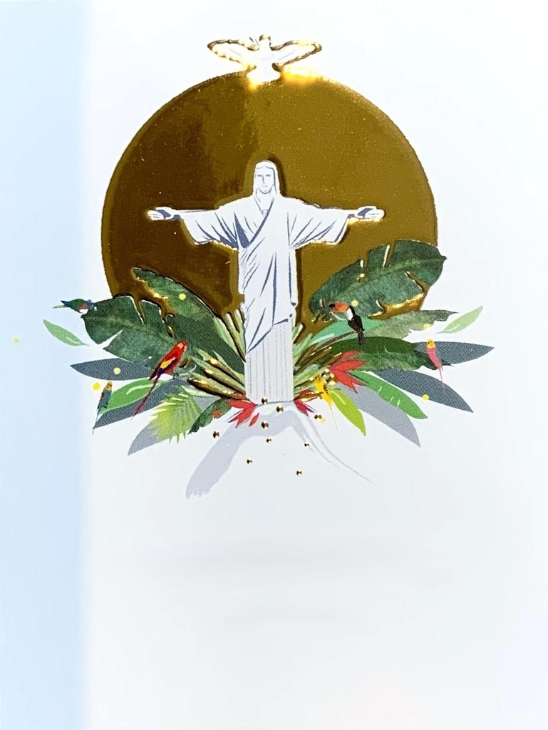 Lot de 25 images en dorure "En Dieu sur la Terre version Therese de Lisieux"