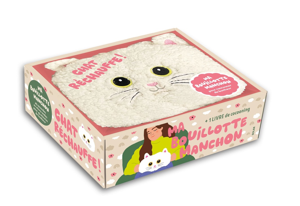 Coffret ma bouillotte manchon - Chat réchauffe