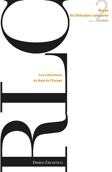 [9782252039878] Revue de littérature comparée - N°2/2015