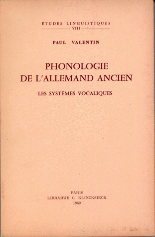 [9782252009543] Phonologie de l'allemand ancien
