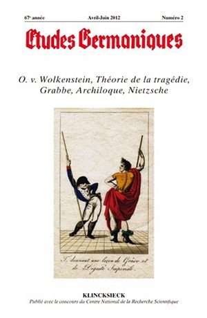 Études germaniques - N°2/2012