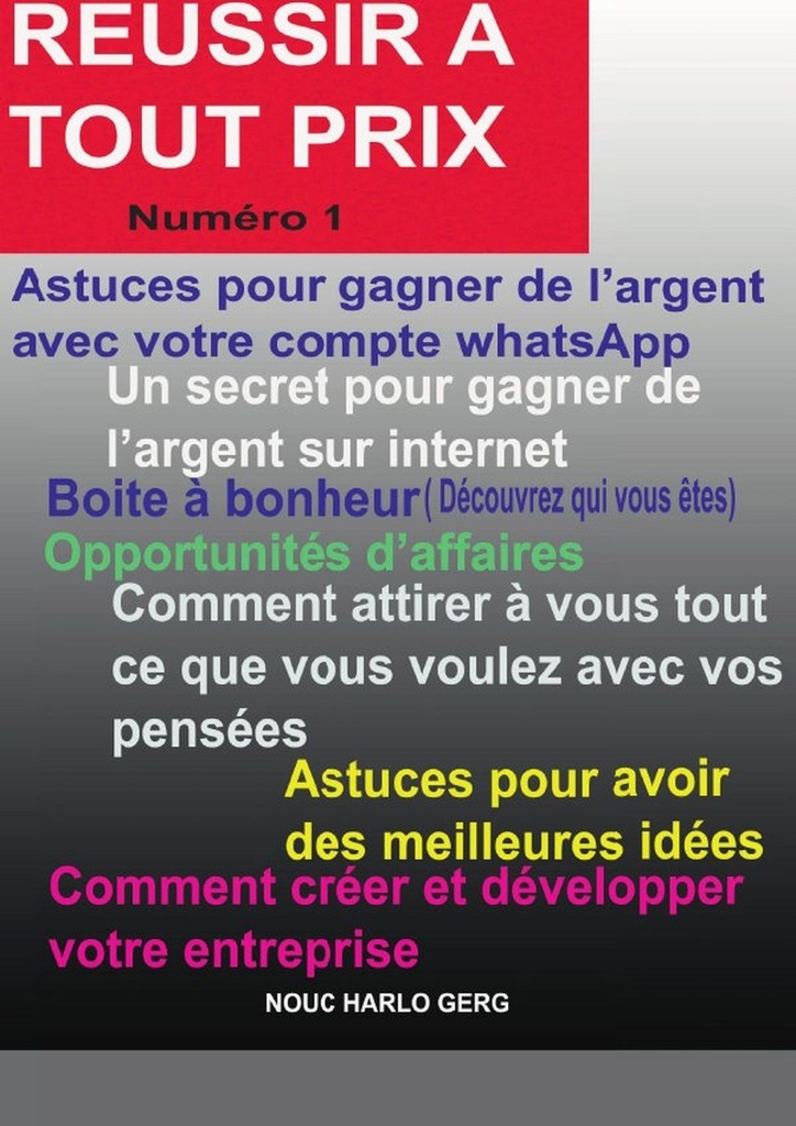 REUSSIR A TOUT PRIX