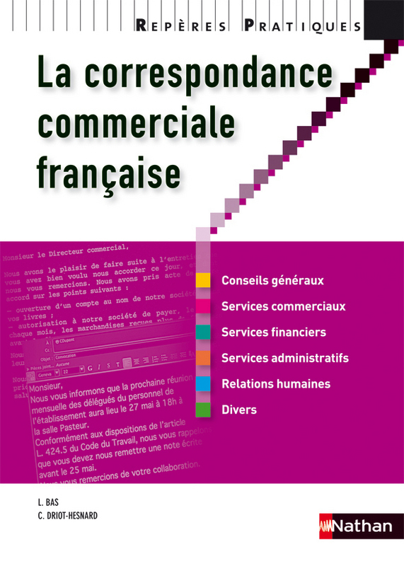 [9782091614359] LA CORRESPONDANCE COMMERCIALE FRANCAISE 2010 - REPERES PRATIQUES N26