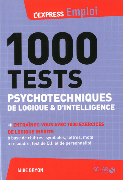 [9782263067235] 1000 tests psychotechniques de logique et d'intelligence