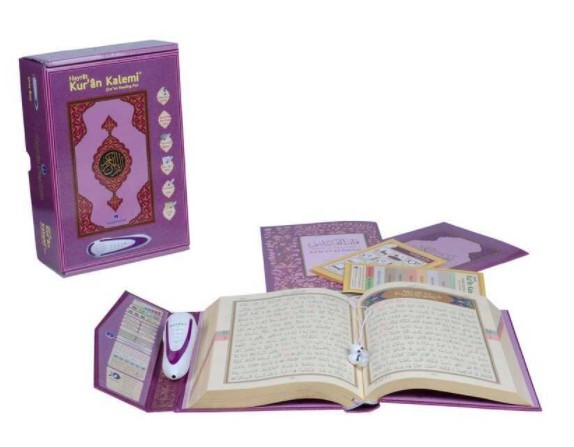 CORAN AVEC STYLO  VIOLET