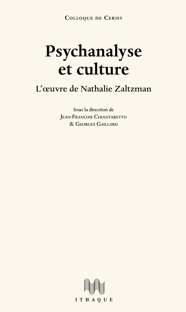 Psychanalyse et culture