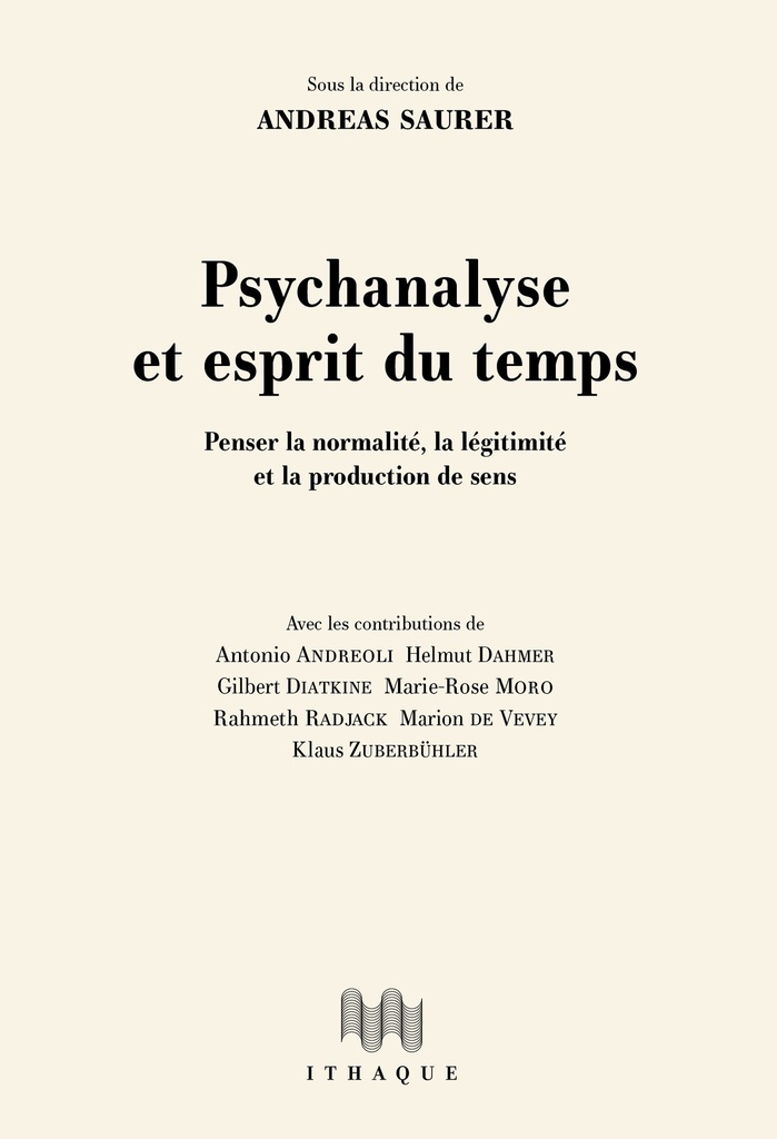 Psychanalyse et esprit du temps
