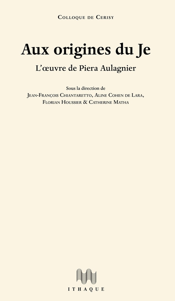 Aux origines du Je
