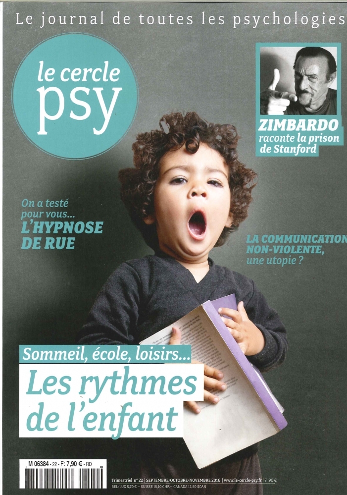 Le Cercle Psy N°22 Les Rythmes De L'Enfant Sept./Oct./Nov./2016