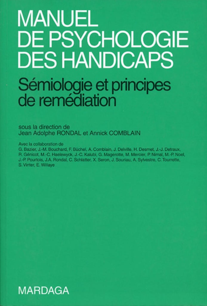 Manuel de psychologie des handicaps
