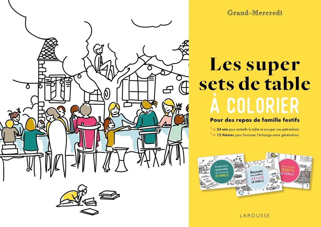 Les super sets de table à colorier