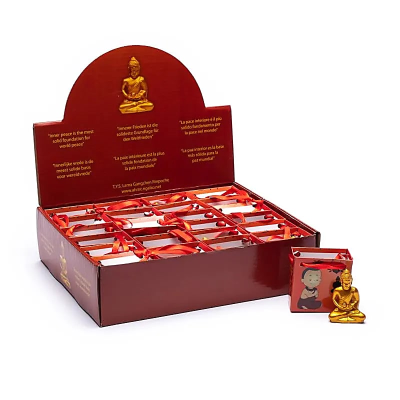 Bouddha de la Méditation dans sachet cadeau -- 22 g; 5.3 cm