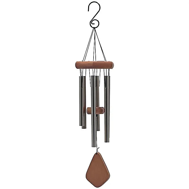 Carillon à vent six carillons en bois naturel -- 50 cm