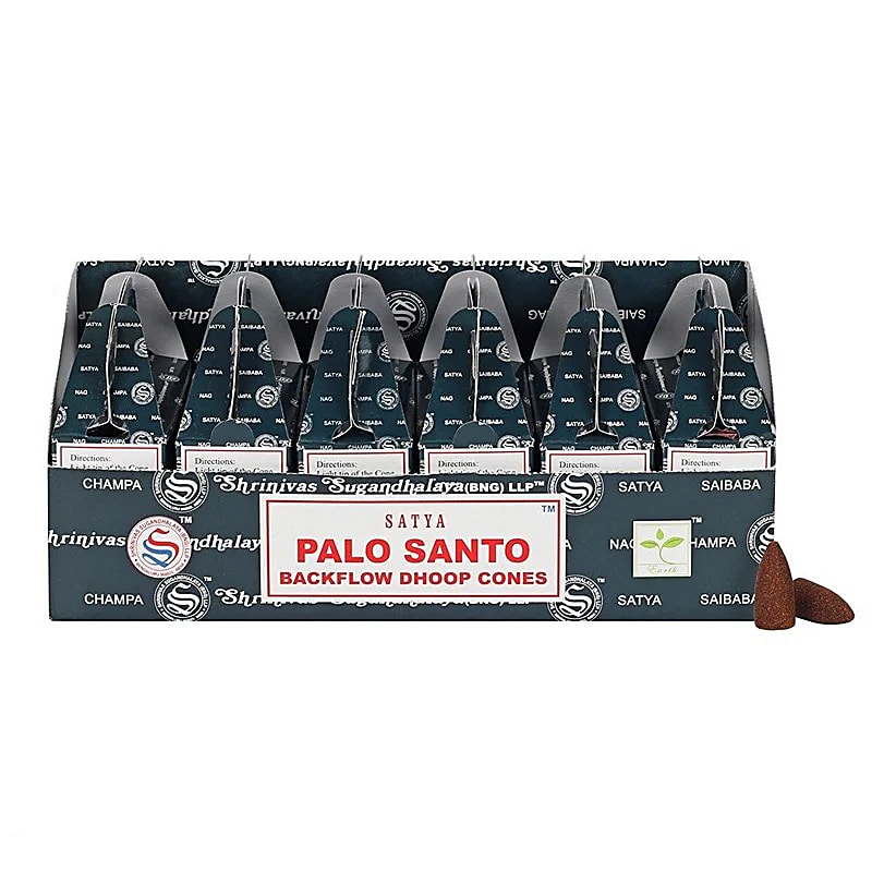 Cônes d'encens à refoulement Palo Santo -- 75 g