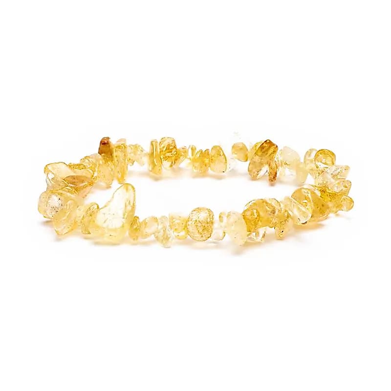 Bracelet chips de Citrine élastique -- ±0.7cm