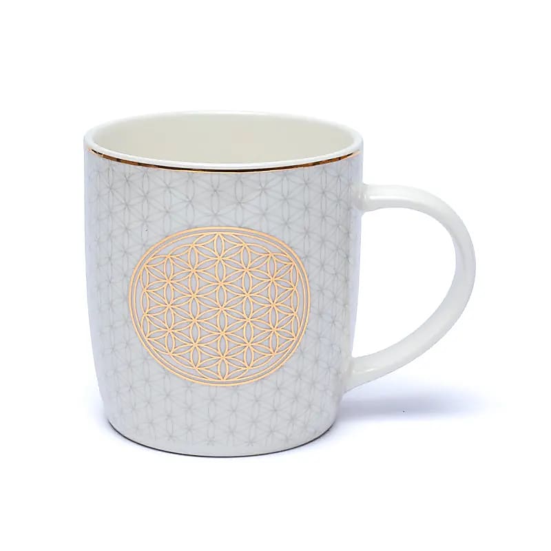 Tasse à thé infuseur Fleur de Vie --  ±400 ml