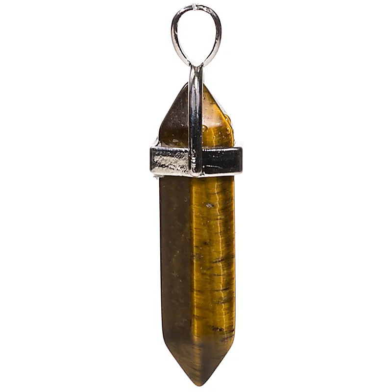 Pendentif Oeil du tigre -- 4 cm