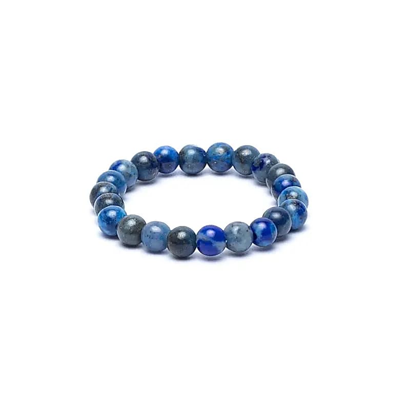 Bague élastique lapis lazuli -- 3 mm