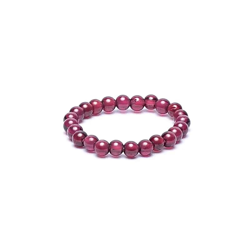 Bague élastique grenat -- 3mm