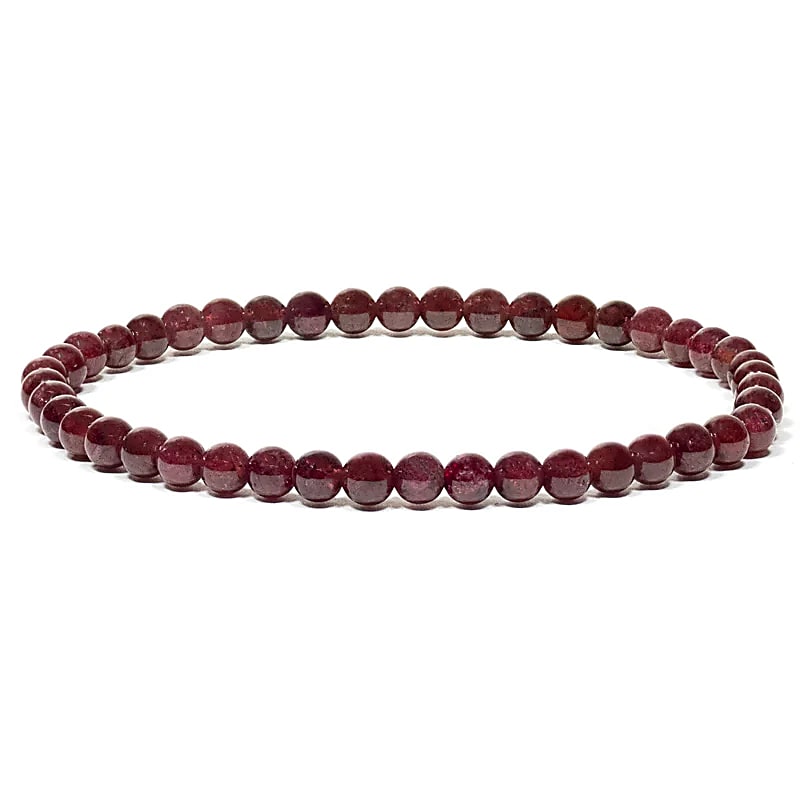 Bracelet élastique en Grenat -- 0.4 cm