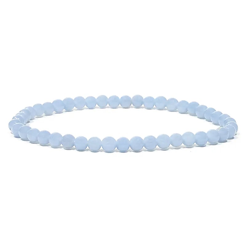 Bracelet élastique de angélite -- 0.4 cm