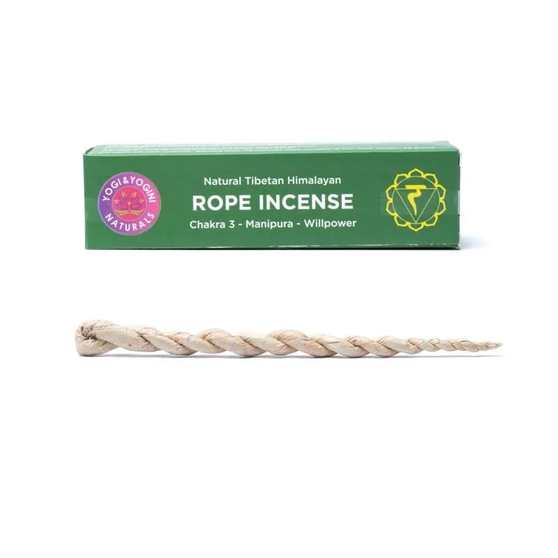 Encens Cordelette 3ème chakra force de volonté -- ±15cm; ±43g