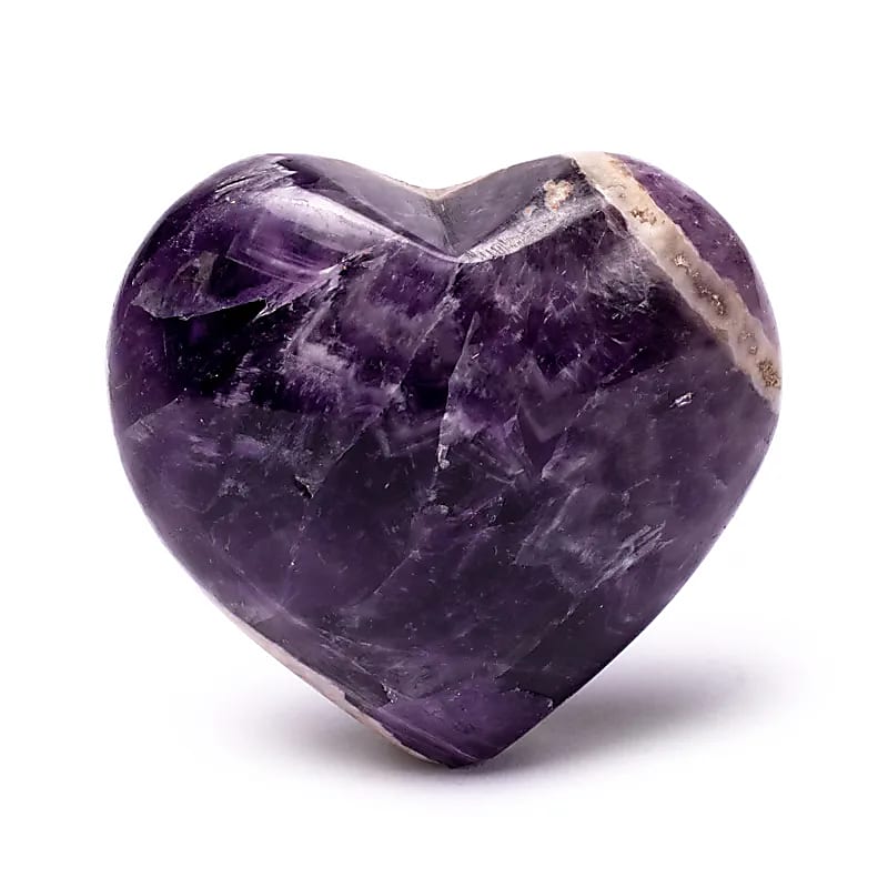 Pierre de souci coeur Améthyste -- ±3.5-4cm