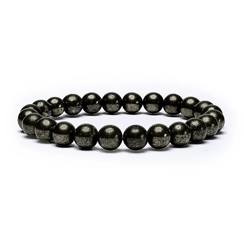 Bracelet élastique en Pyrite -- 0.8cm;9cm