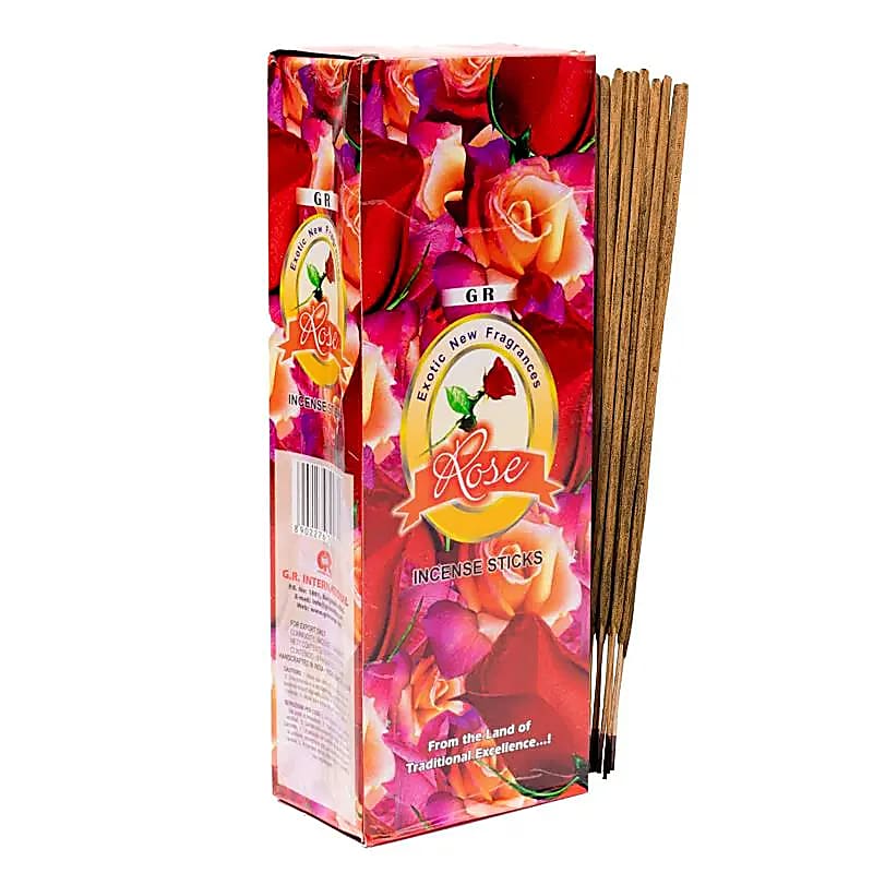 Encens Rose en boite hexagonale -- 20 g