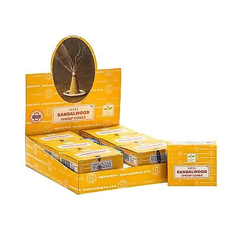 Cônes d'encens Satya Bois de Santal -- 20 g