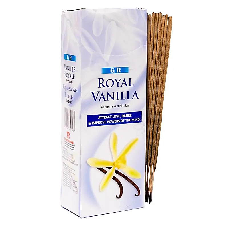 Encens Vanille Real en boite hexagonale -- 20 g