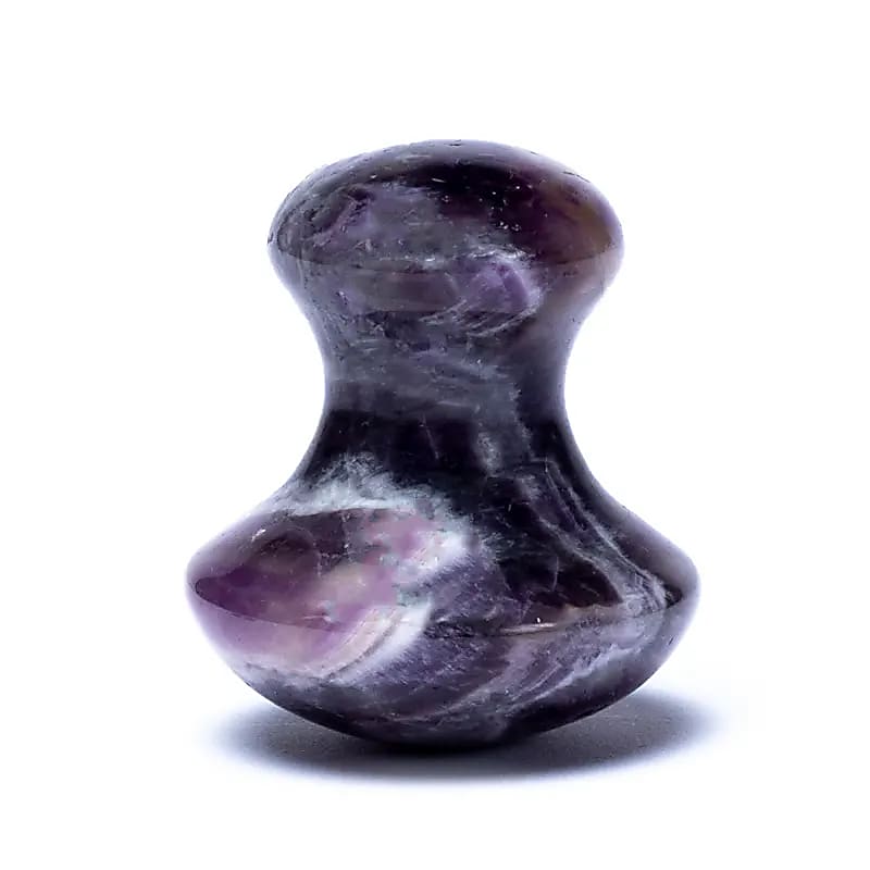 Pierre de massage forme champignon améthyste -- 4x3.5 cm