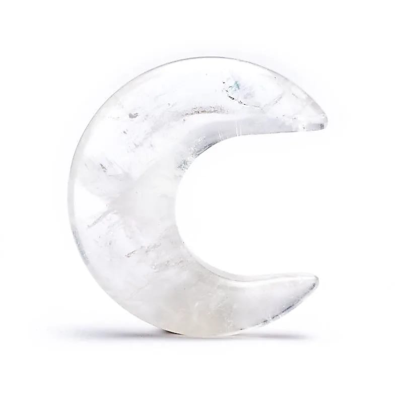 Pierre en forme de lune Cristal de roche -- 4 cm