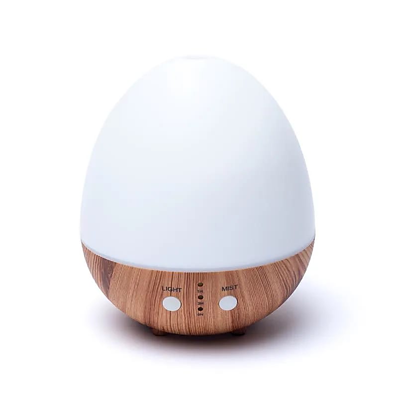 Diffuseur d'arômes ovale blanc naturel USB -- 200 ml