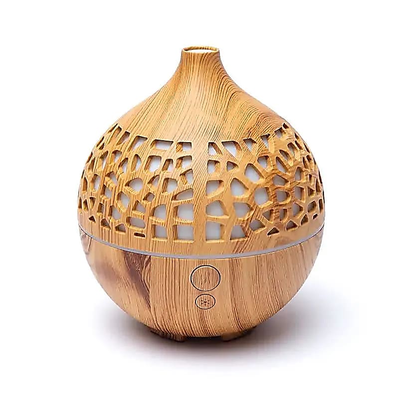 Diffuseur d'arôme Déco rond naturel USB -- 180ml