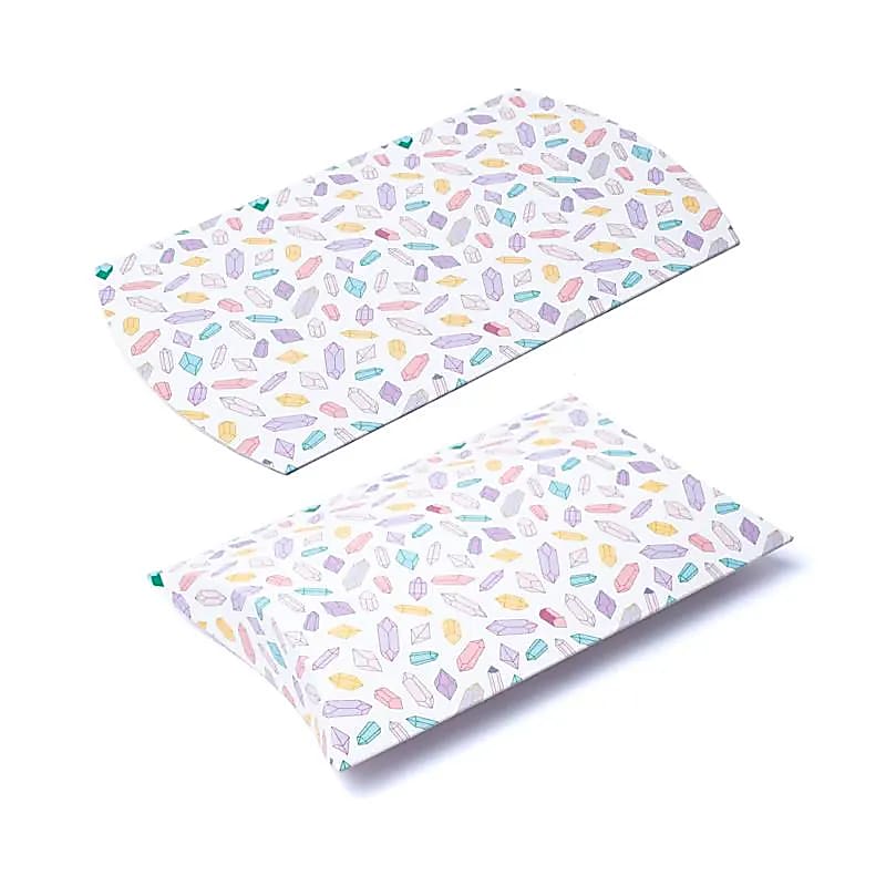Boîtes à oreillers M Diamants multicolores -- 20x16.5cm