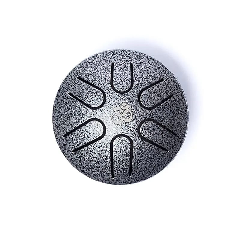 Hluru Mini Tambour à languette gris acier 6 notes La mineur -- ±7,5cm