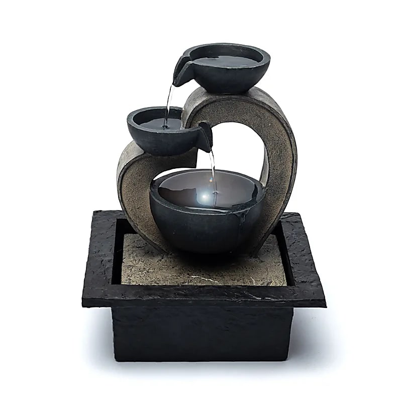 Fontaine d'eau cœur -- 21x18,3x26,5 cm