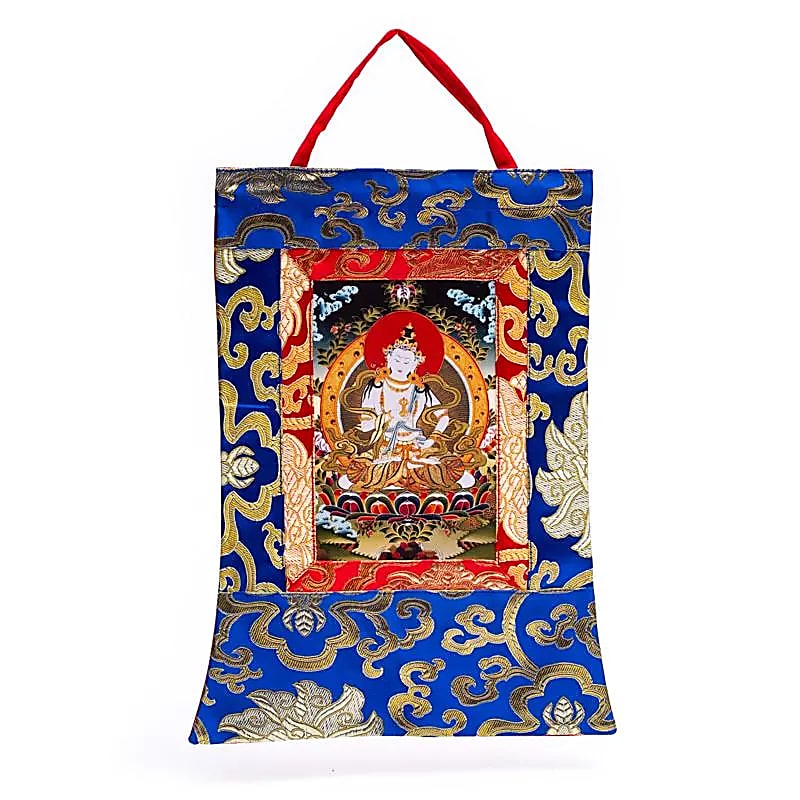 Vajrasattva Thangka imprimée -- 29x20cm