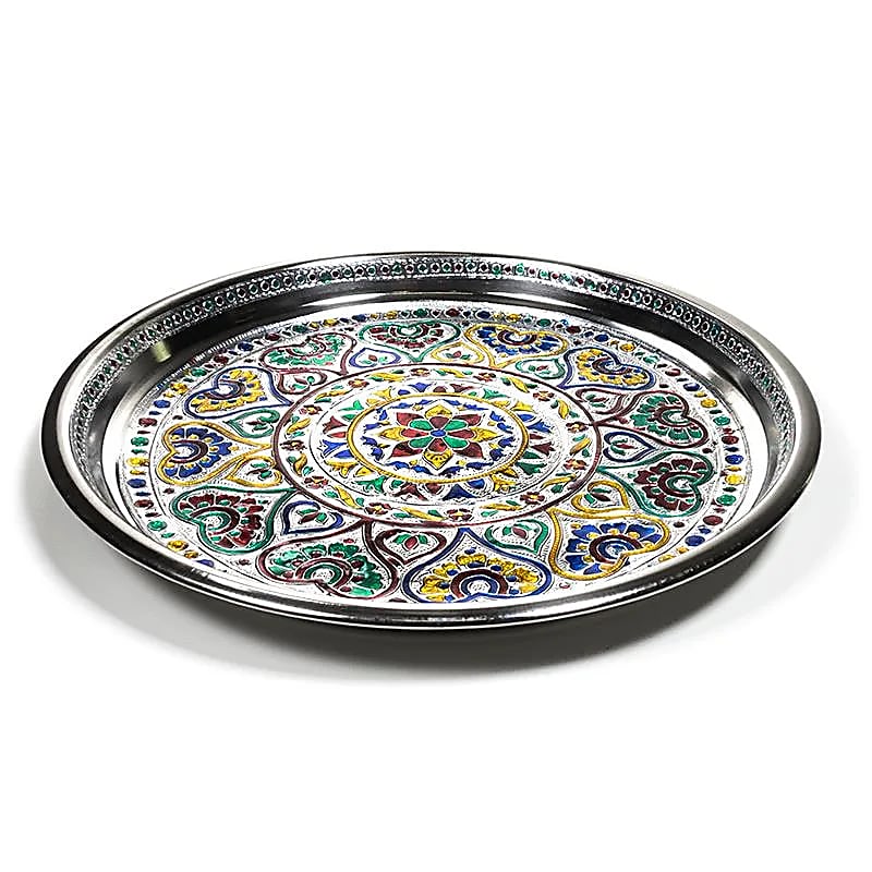 Plat d'offrande Mandala -- 300 g; 28x2,5cm