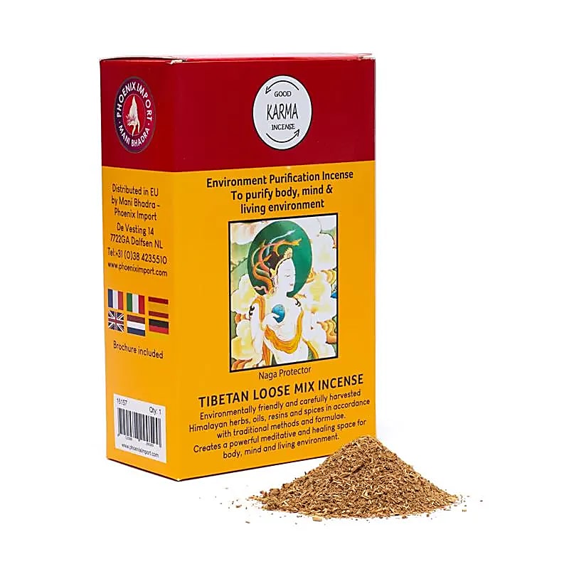 Poudre d'encens tibétain Purification de l'environnement -- ±130-140g