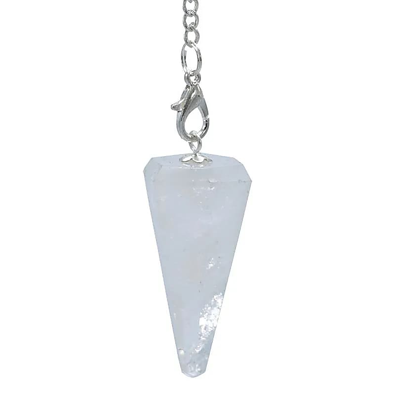 Pendule Cristal avec chaînette 7 Chakra -- 16 g; 3-4 cm