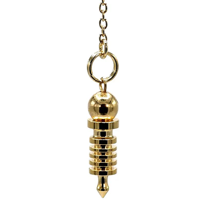 Mini Pendule en laiton plaqué or -- 4 g; 2.5 cm
