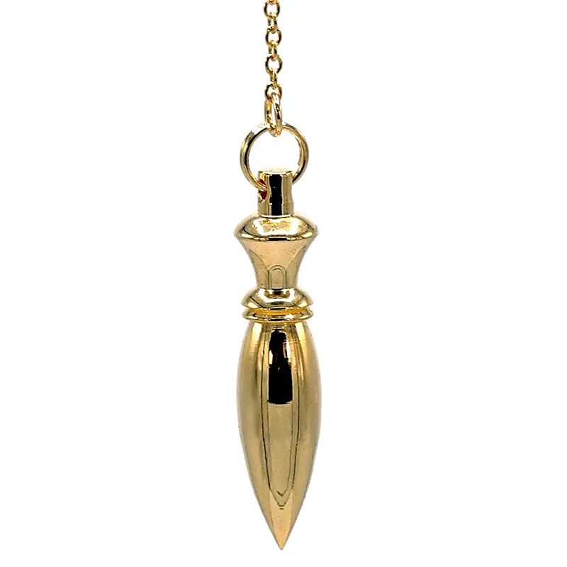 Pendule en laiton plaqué or -- 14 g; 4.4 cm