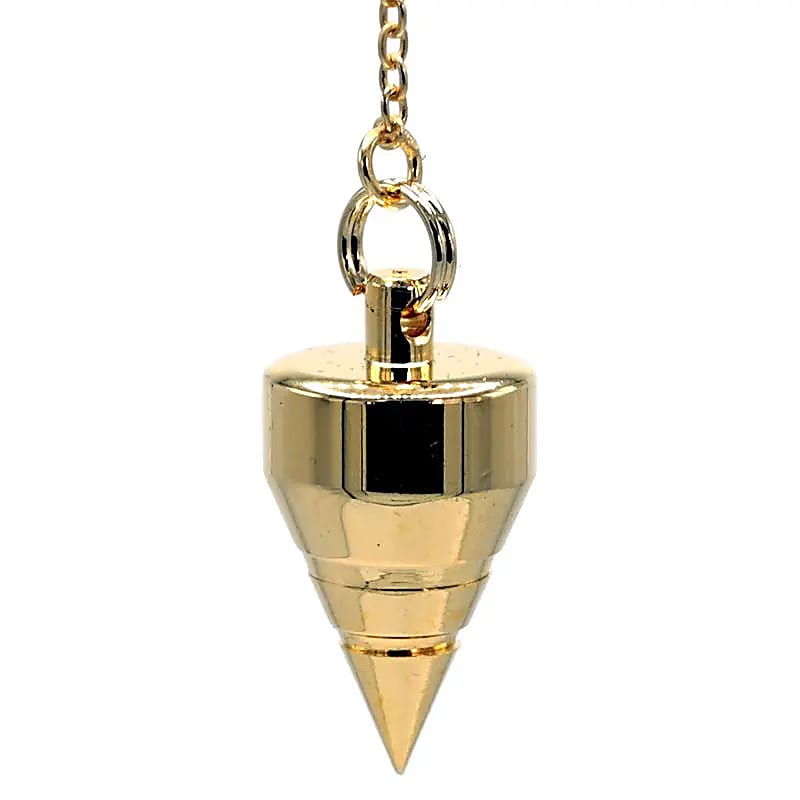 Pendule en laiton plaqué or -- 18 g; 2.5 cm