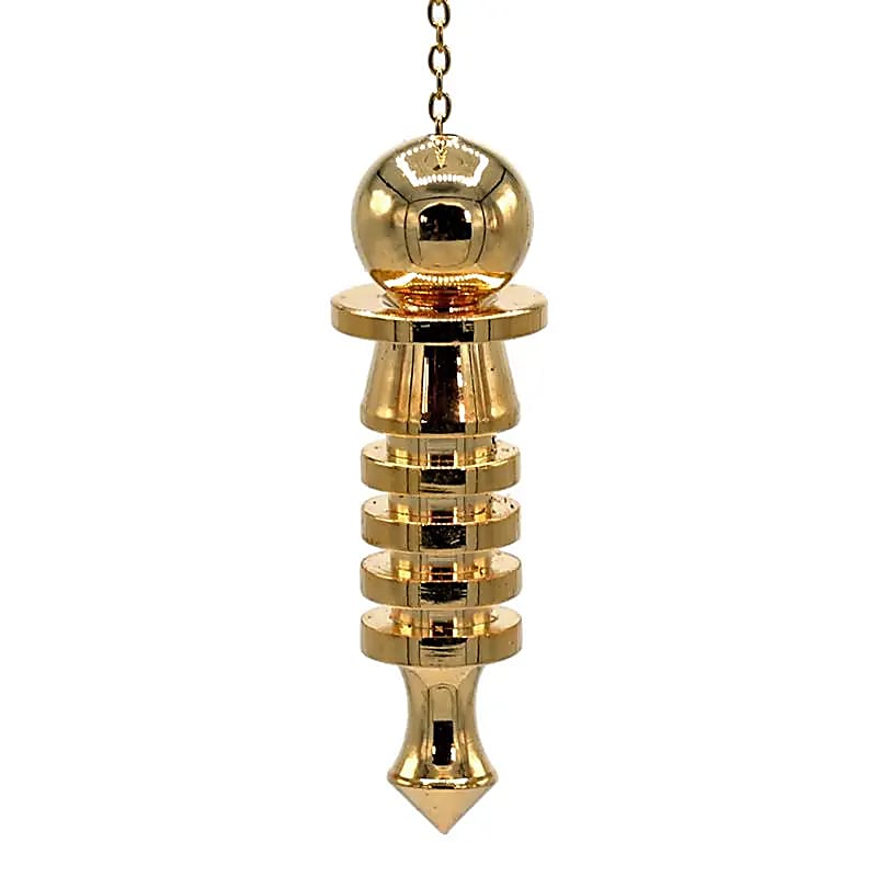 Pendule en laiton plaqué or -- 24 g; 5 cm
